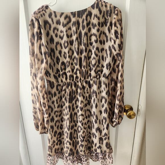 Bar lll Brown Leopard Dress medium - Picture 4 of 6